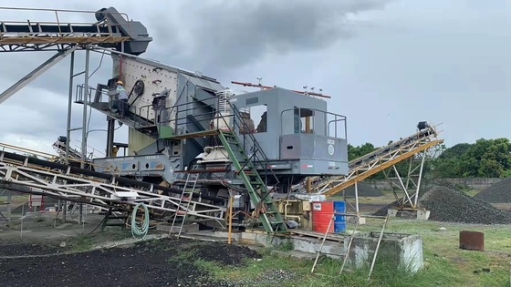 YG938E69 trituradora de mandíbulas para la promoción en caliente de roca agregada móvil de granito de piedra caliza