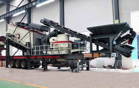 Planta de trituración portátil con guía técnica con capacidad de 70-300 tph