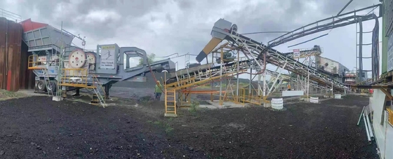 Triturador de mandíbula de 100 tph para la minería de roca Extracción de mineral de oro de hierro Tamaño de salida 10-500 mm Multifuncional