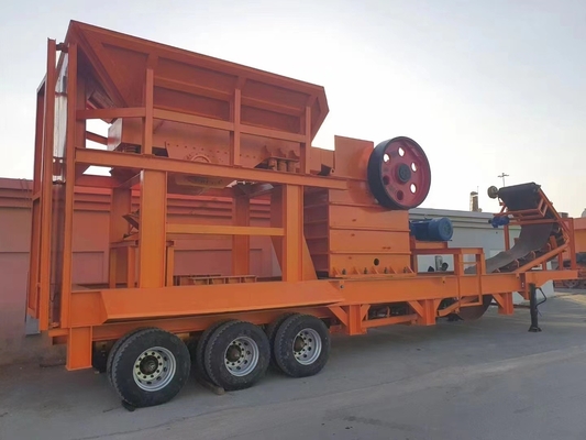 80-200tph Capacidad de piedra caliza PE750*1060 trituradora de mandíbula portátil para canteras y minería