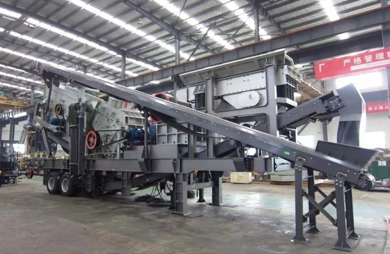 Máquina de trituración de mandíbula móvil de mineral de piedra caliza 91,5 kW Instalación bajo orientación técnica