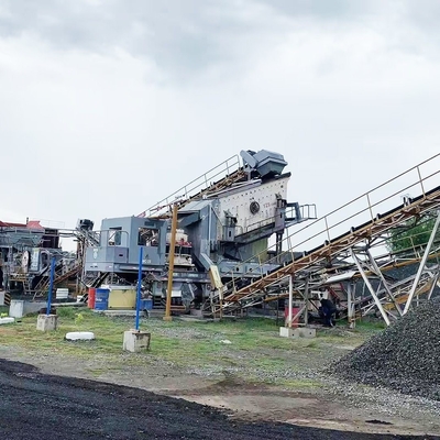 El exportador chino ofrece conveniente minería de rastreo de la trituradora de impacto móvil