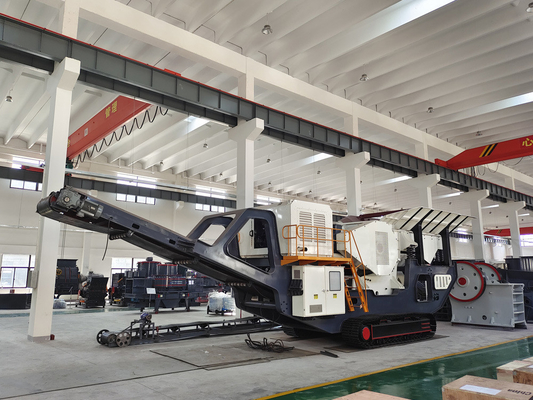 Trituradora móvil de hormigón de 70-700 tph con motor diesel y asistencia postventa de 1 año