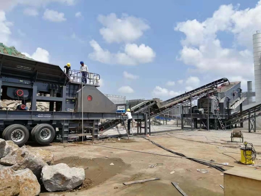Instalación Fabricación de trituradoras de mandíbulas móviles con suministro permanente de piezas de repuesto