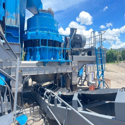 línea de producción de piedra de 70-300tph Crawler trituradora móvil de cono con tecnología avanzada