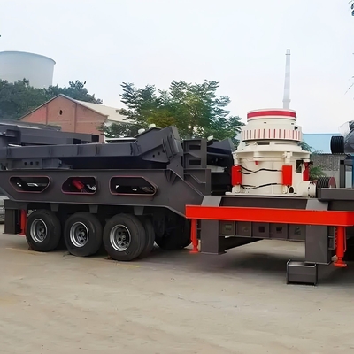Estación móvil de trituración y selección de conos con potencia de motor de 75-264.5kw