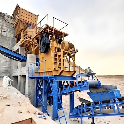 Gran entrada de la trituradora de mandíbula de mineral Tamaño 900 * 600mm con diseño