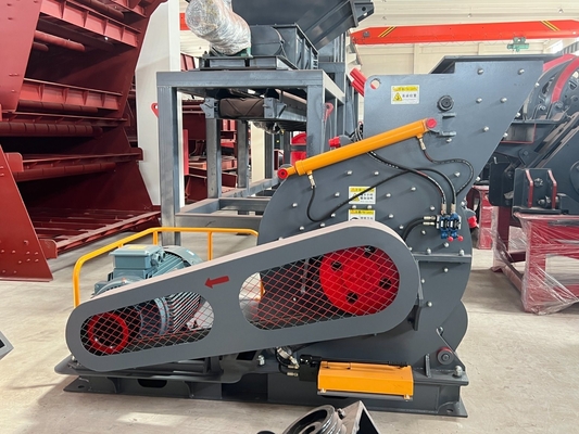 PC4008-75 Tipo del motor AC Motor de la línea de producción del molino de martillos de polvo grueso
