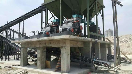 PC4008-75/PC4012-90/PC4012-90L/PC4015-132 Línea de máquinas de molino de martillos de yeso y piedra caliza