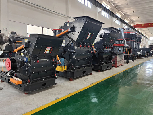 10-100tph Capacidad PC Molino de martillos de polvo grueso con 55-75kw/75-90kw de potencia del motor