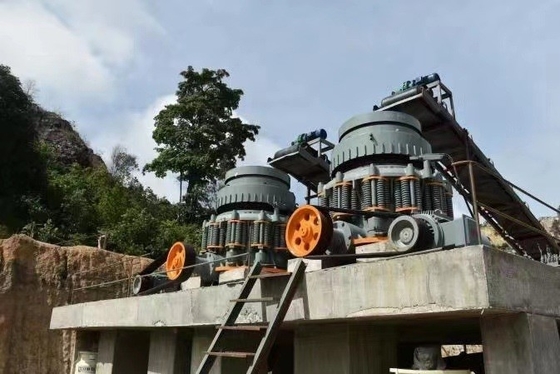 30-280kw de potencia del motor de personalización del cone de primavera trituradora para el mineral de dureza media quebradizo