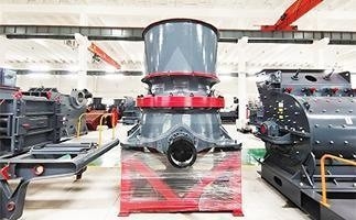 Trituradora de cono hidráulica de mineral de motor de CA con cinta transportadora y entrada de tamaño 76-320 mm