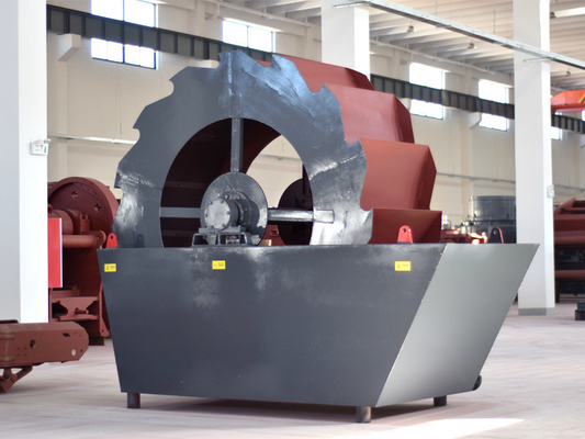 Lavadora de arena de ruedas de tecnología avanzada fabricada por la velocidad de tornillo líder de 21 rpm.