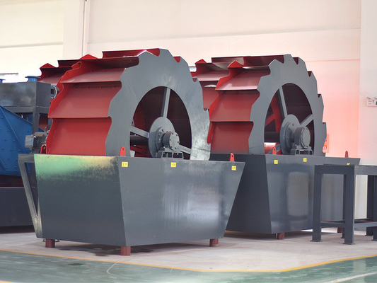Lavadora de arena de ruedas de tecnología avanzada fabricada por la velocidad de tornillo líder de 21 rpm.