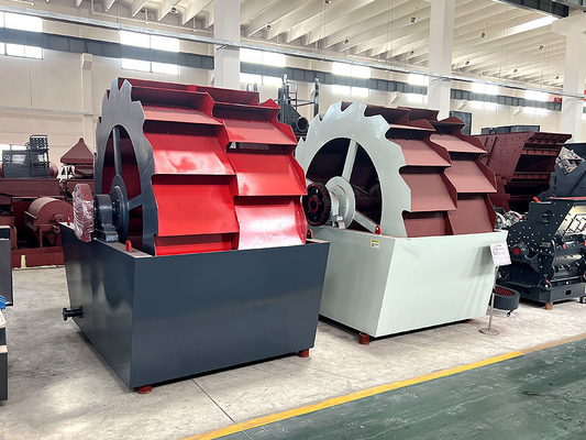 Lavadora de arena de ruedas de tecnología avanzada fabricada por la velocidad de tornillo líder de 21 rpm.