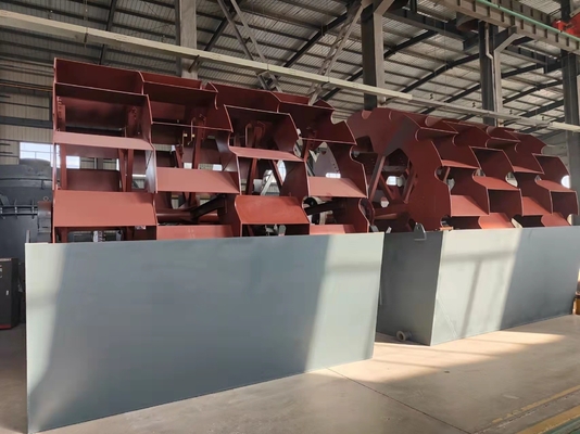 Lavadora de arena de ruedas de consumo de agua de 20 a 60 t/h para diversas industrias