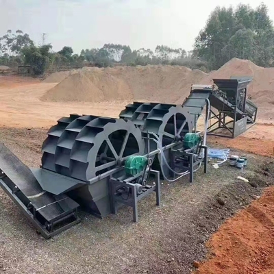 Lavadora de arena de ruedas con velocidad de rotación 5-21r/min Tipo de motor Motor CA